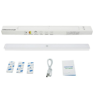 跨境智能人体感应灯LED橱柜灯免布线充电人走即灭走廊小夜灯批发图5