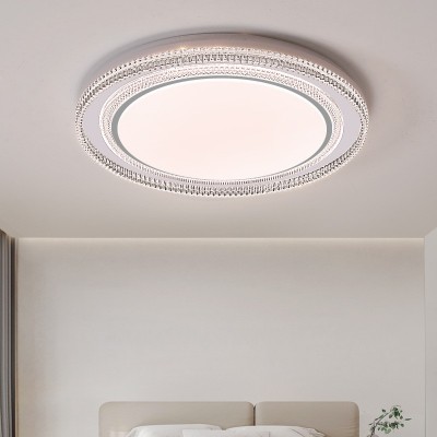 客厅灯 led吸顶灯轻奢餐厅仿水晶圆形灯具现代简约创意卧室房间灯图3