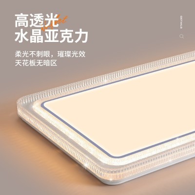 客厅灯 led吸顶灯轻奢餐厅仿水晶圆形灯具现代简约创意卧室房间灯图4