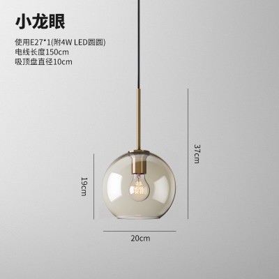 现代简约个性化吧台餐厅咖啡厅吊灯卧室楼梯酒店玻璃吊灯一件代发图5