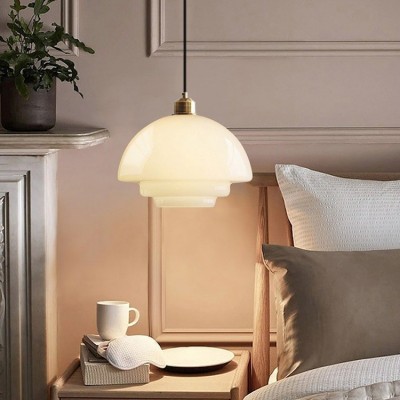 美式工业风玻璃单头床头吧台民宿前台小洋楼工作室卧室餐厅小吊灯图3