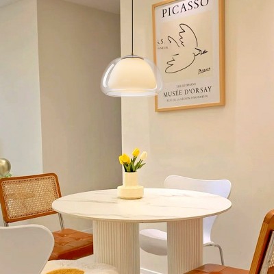 丹麦果冻吊灯简约北欧风客厅卧室吧台餐厅创意网红单头玻璃小吊灯图3