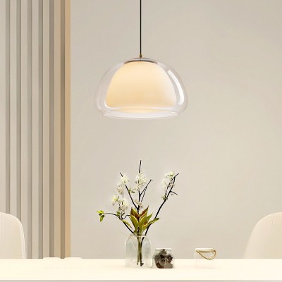 丹麦果冻吊灯简约北欧风客厅卧室吧台餐厅创意网红单头玻璃小吊灯图2