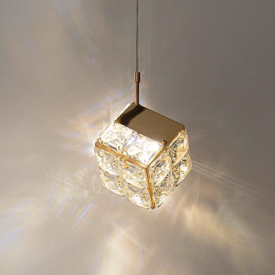 新款轻奢法式水晶床头吊灯后现代 蒲公英创意饭厅餐厅卧室吊线灯图4