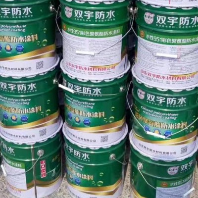 聚氨酯防水涂料水性951防水胶卫生间房顶屋顶防水补漏防水材料 1吨