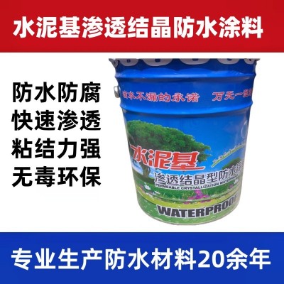 水泥基渗透结晶防水涂料大坝水库水池防水隧道防水涂料源头工厂 20桶