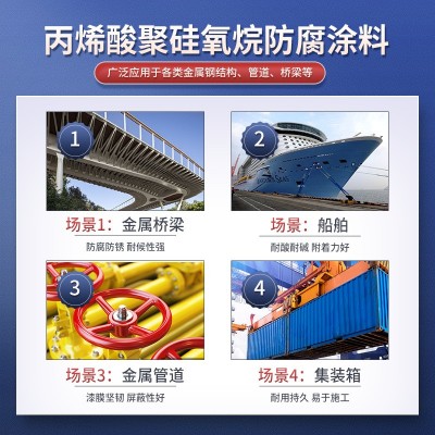 丙烯酸聚硅氧烷面漆丙烯酸聚氨酯涂料脂肪族聚氨酯面漆生产厂家 20公斤图3