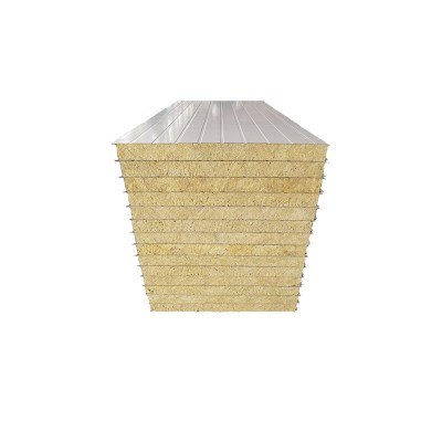 岩棉夹芯板切面平整咬合牢固河南玻璃棉彩钢复合板隔热隔音长方形 1米图4