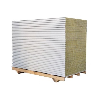 岩棉复合彩钢板950型阻燃A级防火保温隔音工地厂房用外墙屋顶 1米图2