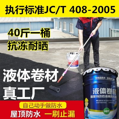 液体卷材房顶屋顶补漏阳台专用天地不漏墙面屋顶大面积防水涂料 1桶