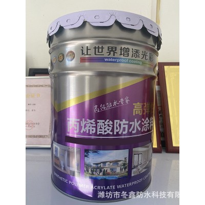 丙烯酸防水涂料 工厂用室外丙烯酸抗裂涂料 外墙水性漆丙烯酸防水 5桶图2