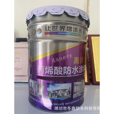 丙烯酸防水涂料 工厂用室外丙烯酸抗裂涂料 外墙水性漆丙烯酸防水 5桶图3