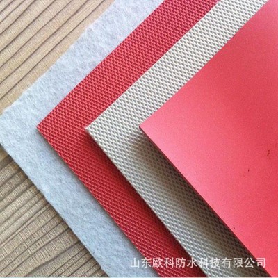 聚氯乙烯PVC防水卷材高分子专用加绒P内增强H光板PPC双面布GL耐根 2平方米