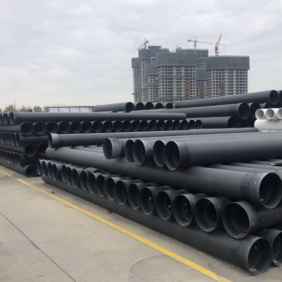 HDPE双壁缠绕管厂家批发pe中空壁缠绕塑料管污水管下水管耐腐蚀 300米图3