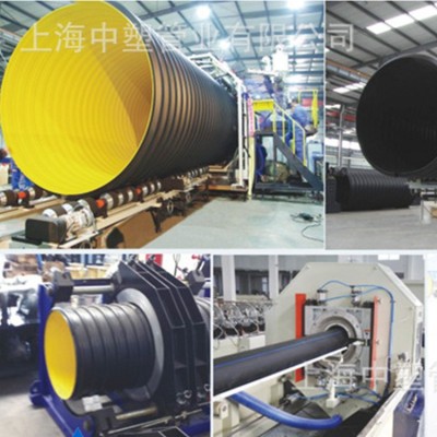 上海中塑HDPE中空壁波纹管 厂家供应中空壁缠绕管 PE管 B型排污管 600米图2