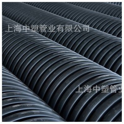 上海中塑HDPE中空壁波纹管 厂家供应中空壁缠绕管 PE管 B型排污管 600米图3
