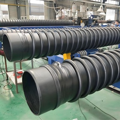 批发HDPE材质螺旋波纹管承插式电熔连接缠绕B型克拉管排水管专用 6米图3