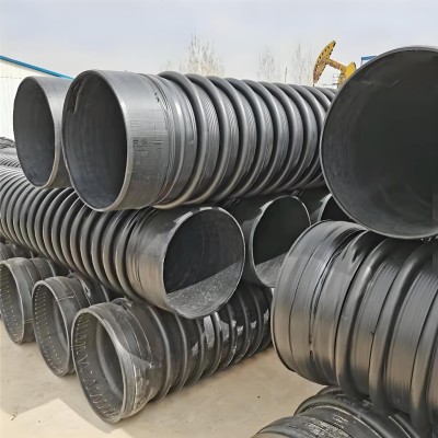 批发HDPE材质螺旋波纹管承插式电熔连接缠绕B型克拉管排水管专用 6米图4