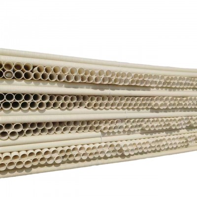 厂家批发PVCU双壁波纹管 电缆保护套管DN110 建筑工程穿线用管材 6米图5