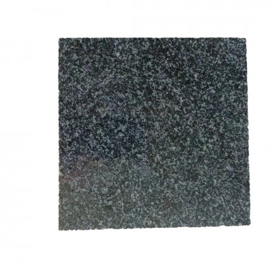 山东芝麻黑色深灰石材工程板火烧面道路地铺石板 路牙石批发 1平方米图5