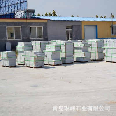 山东白麻石材荔枝面火烧面光面外墙干挂人行道花岗岩火烧板芝麻白 1平方米