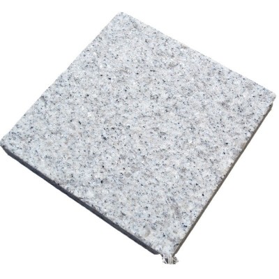 山东白麻石材荔枝面火烧面光面外墙干挂人行道花岗岩火烧板芝麻白 1平方米图5