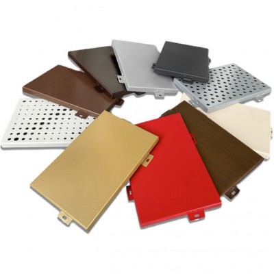 热转印木纹铝单板铝天花吊顶外幕墙冲孔门头雨棚氟碳铝板厂家直销 1平方米图2