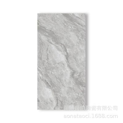 厂家批发750*1500通体大理石瓷砖客厅地板砖极简风墙面砖灰色地砖 2片