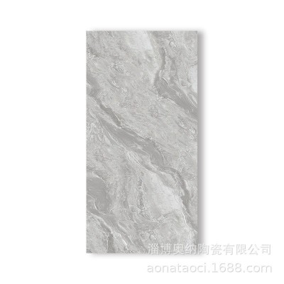 厂家批发750*1500通体大理石瓷砖客厅地板砖极简风墙面砖灰色地砖 2片图4