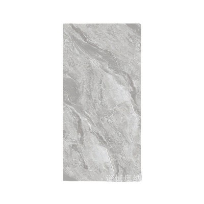 厂家批发750*1500通体大理石瓷砖客厅地板砖极简风墙面砖灰色地砖 2片图3