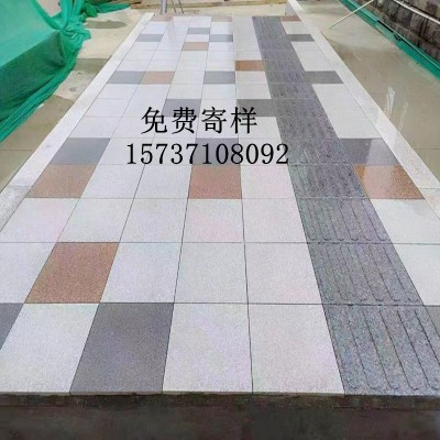 陶瓷pc仿石材水泥生态地铺石 人行道路面铺装芝麻灰仿石材透水砖图2