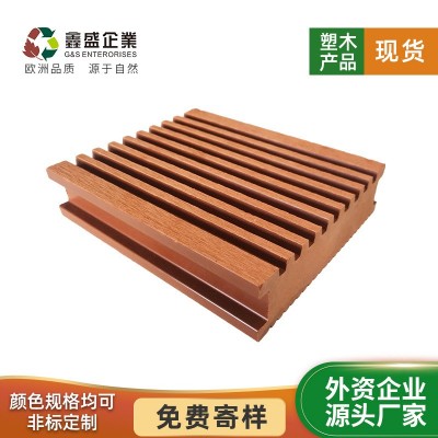 塑木 实心地板 厂家直销塑木地板 木塑地板140*40mm 宜可木 1000平方米图2