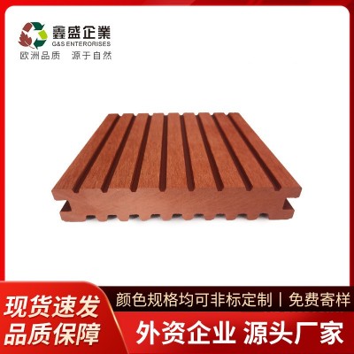 塑木 实心地板 户外景地板 塑木地板 木塑140*24mm 宜可木 1000平方米