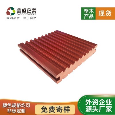 塑木 实心地板 户外景地板 塑木地板 木塑140*24mm 宜可木 1000平方米图2