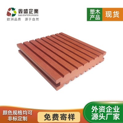 塑木 实心地板 户外景地板 塑木地板 木塑140*24mm 宜可木 1000平方米图3