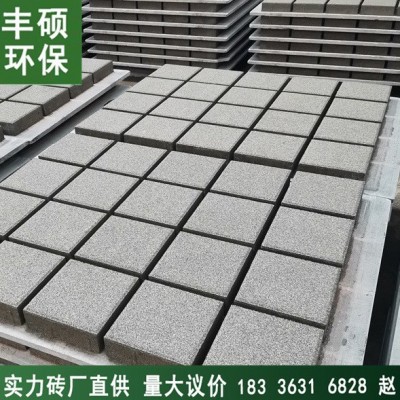 许昌仿石材PC透水砖 小区市政广场人行步道灰砂基生态渗水砖 现货 1平方米