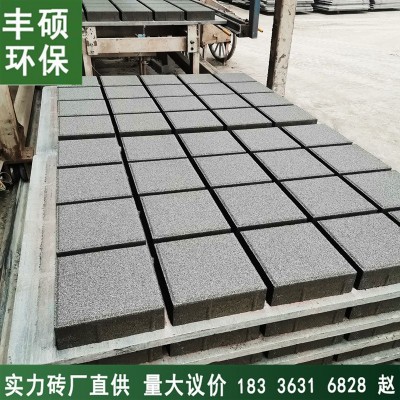 山西长治PC砖仿石材透水砖人行道广场庭院渗水砖600*300*50荔枝面 1平方米图3