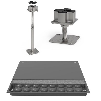 现货OA架空网络地板500 办公室商务楼可调节高承载活动防火地板砖图3