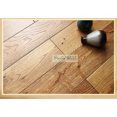 橡木 实木地板 拉丝 木蜡油原色 锁扣 木地板图3