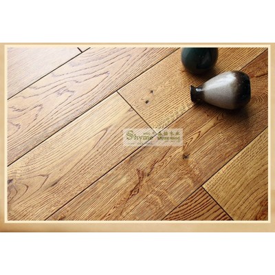 橡木 实木地板 拉丝 木蜡油原色 锁扣 木地板图5