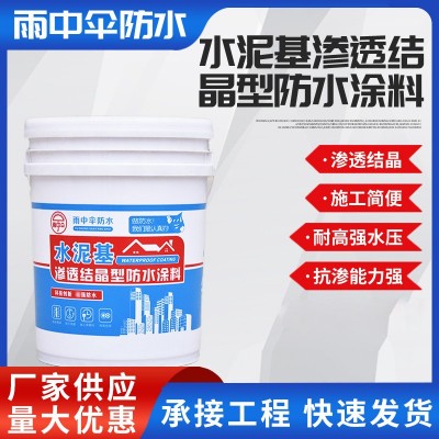 水泥基渗透结晶型防水涂料防水工程卫生间地下室渗透结晶防水涂料 100公斤