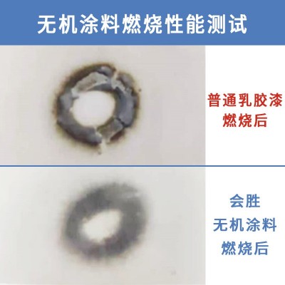 会胜漆水性内墙无机涂料 净味防潮防霉抗污耐高温A级防 火阻燃面漆 1公斤图3