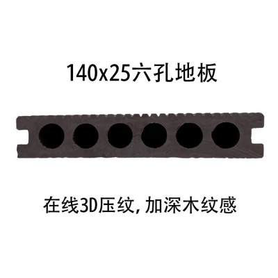 户外防腐生态木塑地板室外别墅塑木3D在线压纹耐磨户外专用图2