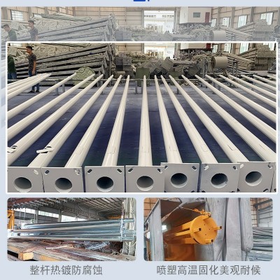 厂家6米8米智慧路灯5G智能灯杆多功能合杆显示屏充电桩城市灯杆图3