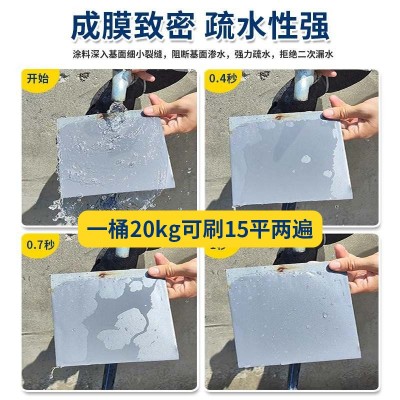 大山聚酯硅橡胶防水涂料屋顶外墙防水补漏不开裂图2
