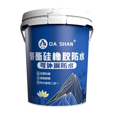 大山聚酯硅橡胶防水涂料屋顶外墙防水补漏不开裂图5