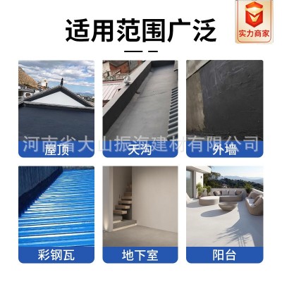 大山聚酯硅橡胶防水涂料屋顶外墙防水补漏不开裂图2