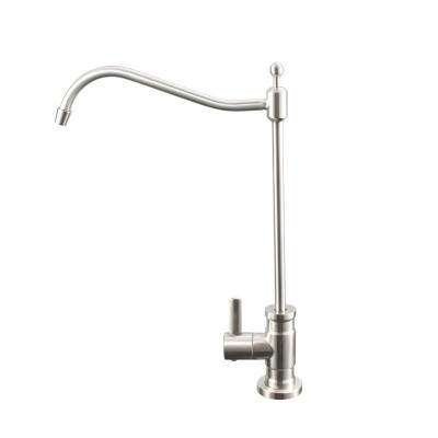 304不锈钢弯管直饮水龙头 拉丝工艺360°旋转家用厨房水龙头现货 1件图5