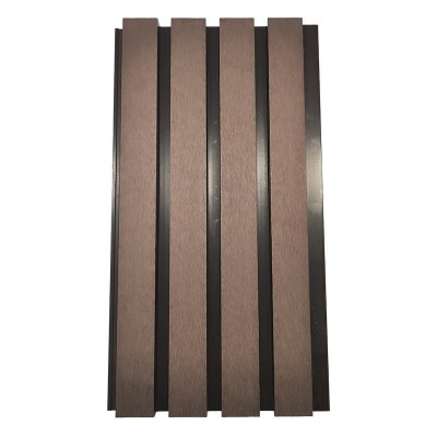 户外塑木墙板共挤木塑长城板防腐木防水庭院格栅外墙格栅围墙板 1平方米图4