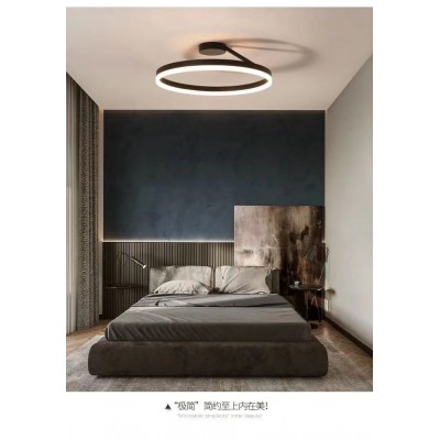 客厅灯具 led吸顶灯现代简约卧室房间灯饰室内家居餐厅环形灯饰图5